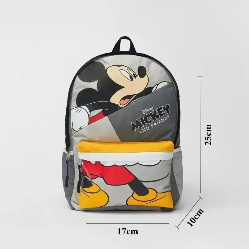 Mickey Mouse Canvas Backpack Large Capacity School Bag - Smarsty