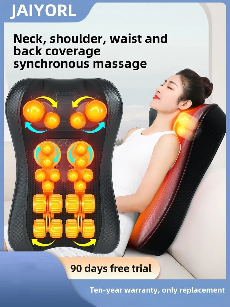 JAIYORL Electric Shiatsu Neck Massage Pillow with Heat - Smarsty