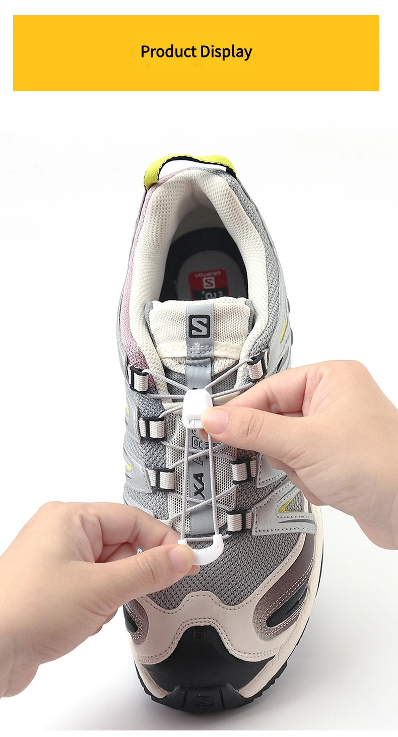 No tie Shoelaces Round Tennis Shoe laces Without ties Adult Kids Fashion Outdoor Running Sneakers Laces Shoes Accesories - Smarsty