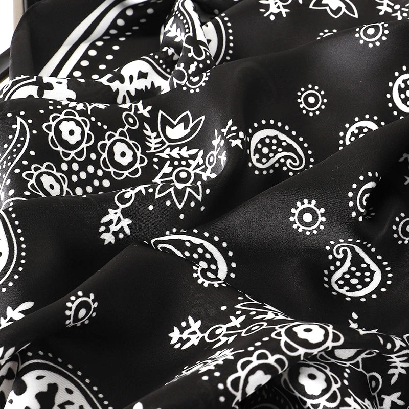 Elegant Silk Floral Hairbands and Neck Scarves - Smarsty