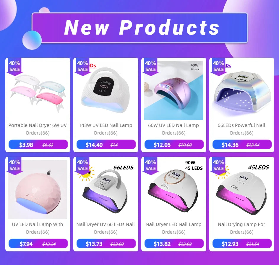 90 LED Nail Dryer Lamp for Quick Gel Curing - Smarsty