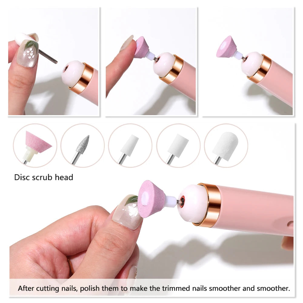 Portable Electric Nail File with 4 Speed Options - Smarsty