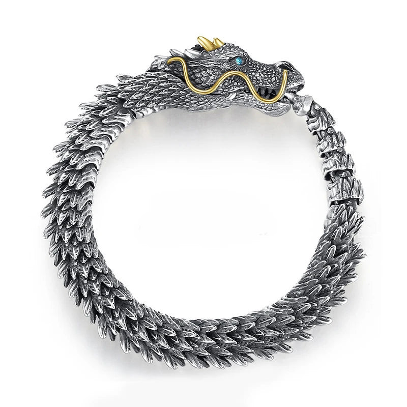Tibetan Dragon Bracelet for Men and Women Lucky Amulet - Smarsty