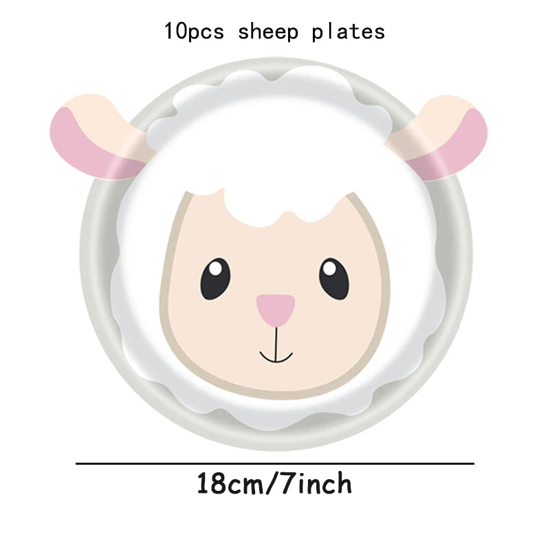 Farm Animals Party Paper Plates for Kids Birthday - Smarsty