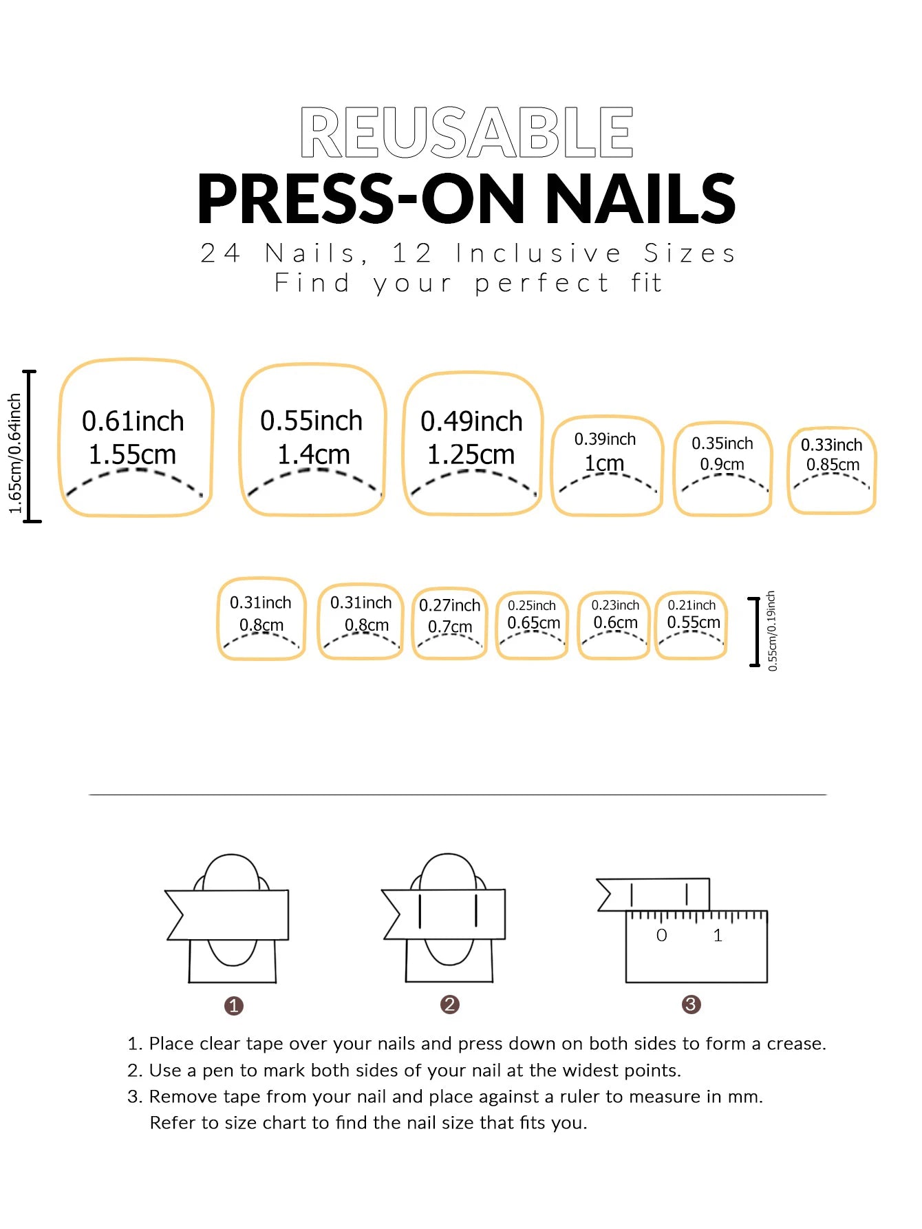 24PCS Pink French Tip Press On Toe Nails - Smarsty