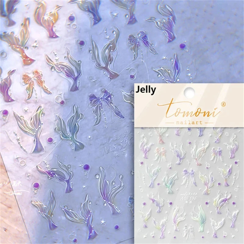 Dreamy Summer Beach Nail Art Stickers for Manicure - Smarsty