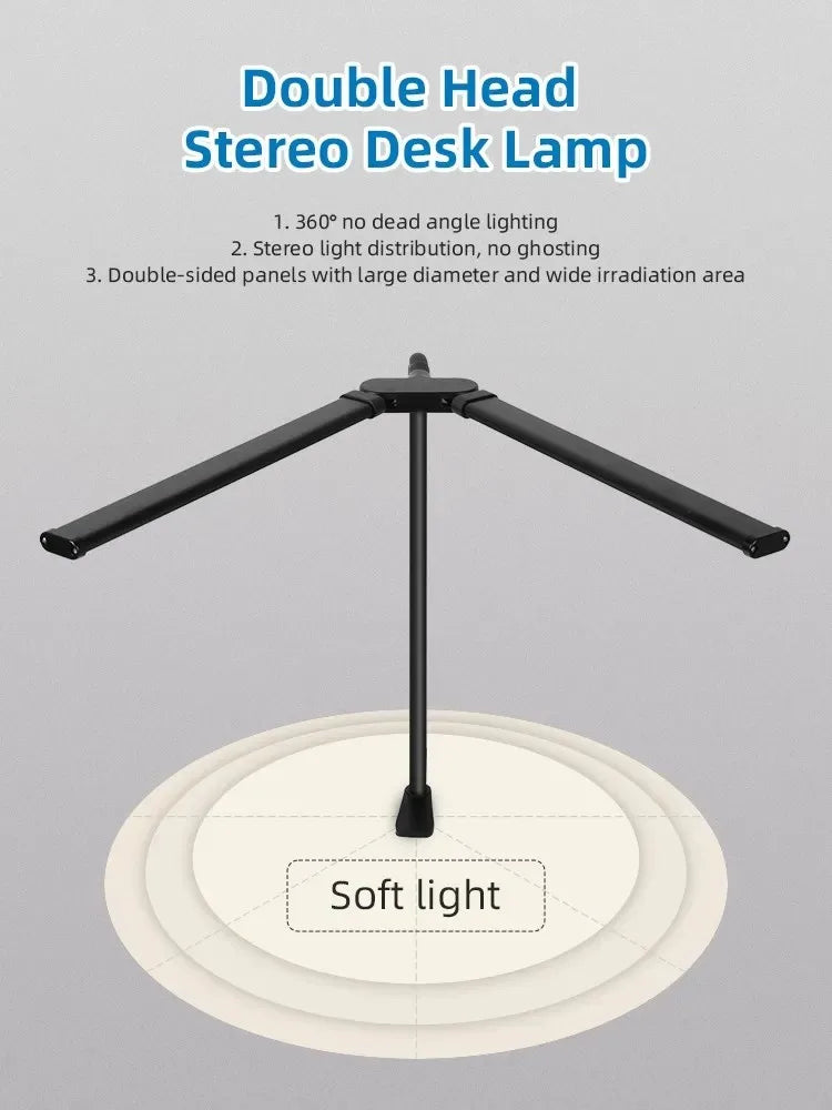 Dimmable LED Clip Desk Lamp for Reading - Smarsty