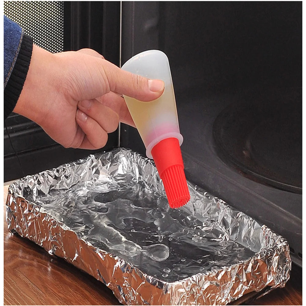 Silicone Oil Dispenser Brush for High Temperature Cooking - Smarsty