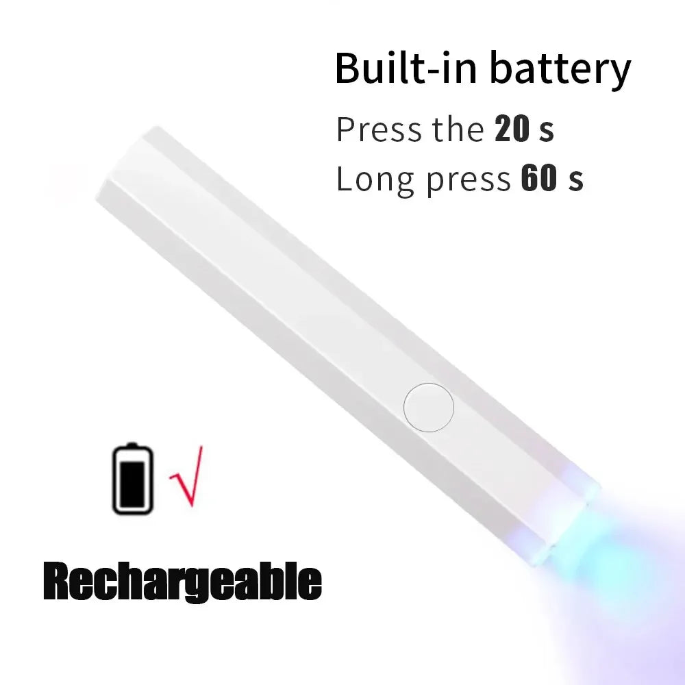 Portable Mini Nail Lamp for Quick Dry Gel Polish - Smarsty