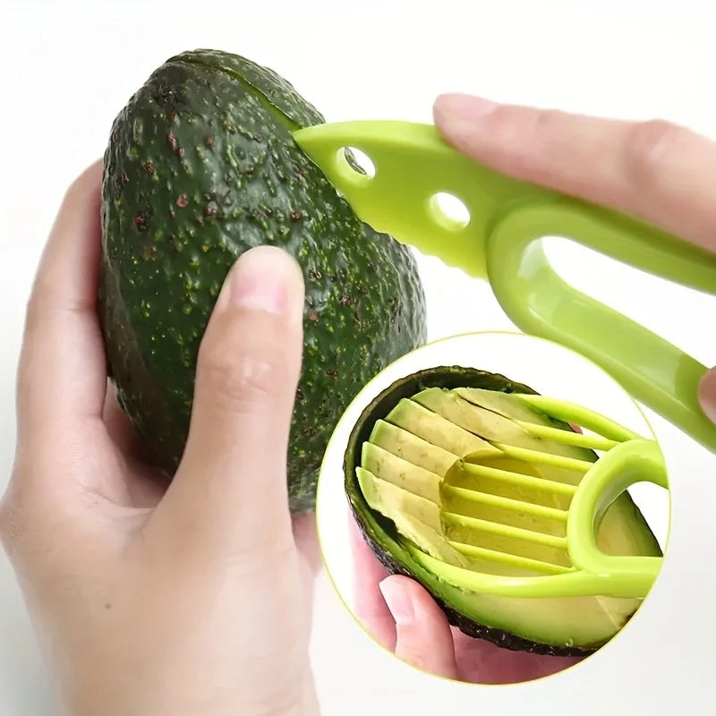 Multifunctional 3 in 1 Avocado Slicer, Outdoor Home Kitchen Camping Accessories Tools by Smarsty