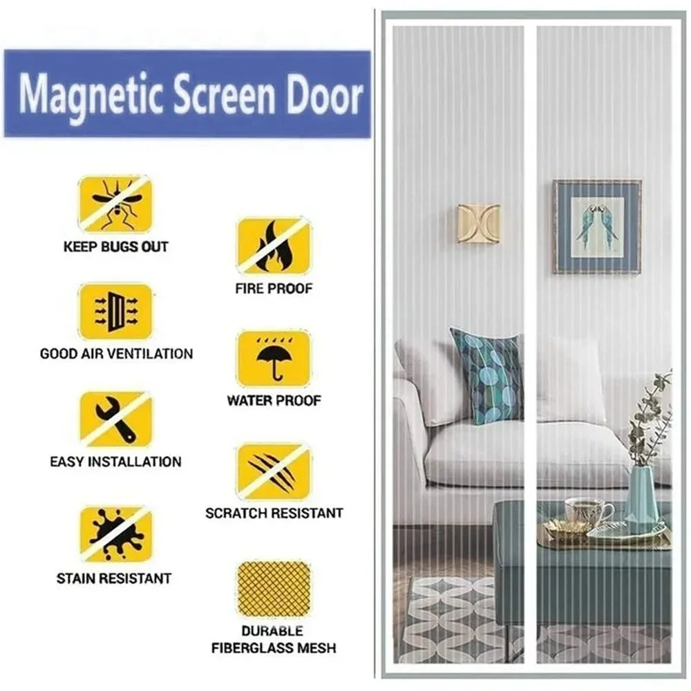 Magnetic Mosquito Net Door Screen for Easy Closure - Smarsty