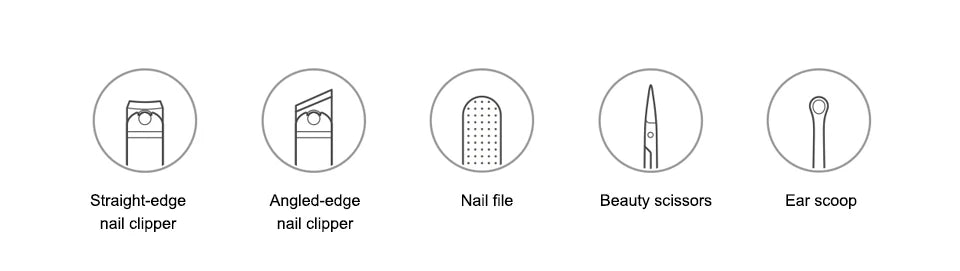 Xiaomi Mijia Portable Stainless Steel Nail Clipper Set - Smarsty