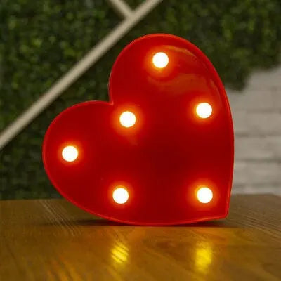 Colorful LED Letter Light for Weddings and Birthdays - Smarsty