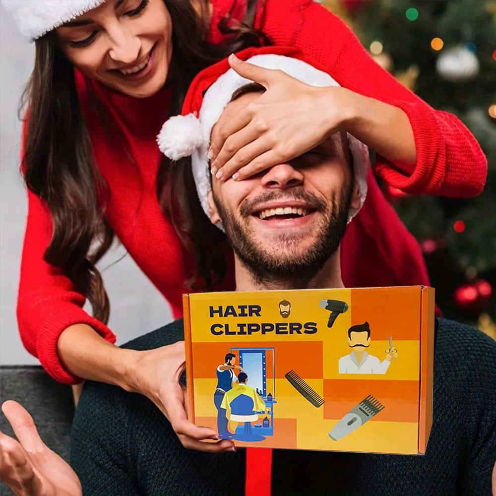 Cordless Electric Hair Clippers for Men,Professional Barber Clippers and Trimmers Set for Hair Cutting Kit with LED Display