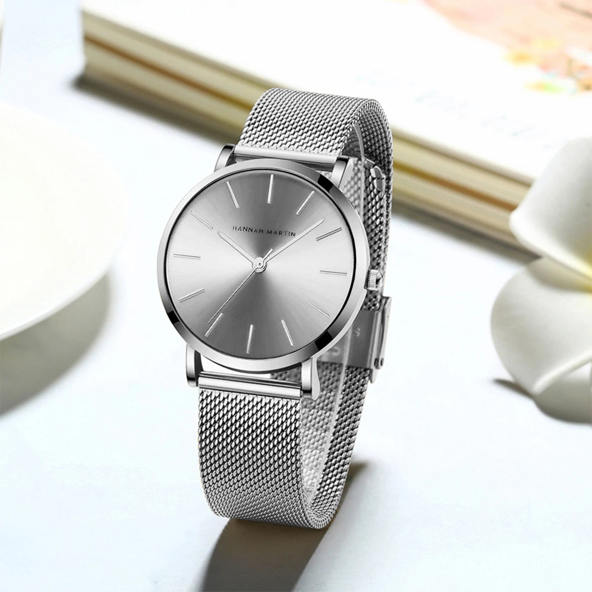 Rose Gold Women's Bracelet Watch with Japan Quartz Movement - Smarsty
