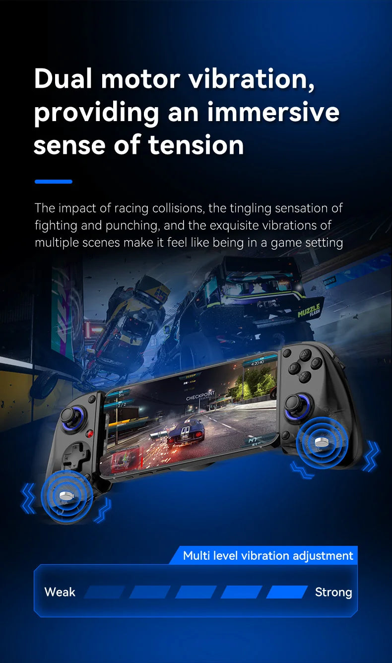 Telescopic Wireless Gamepad Controller for Switch and Mobile Gaming - Smarsty