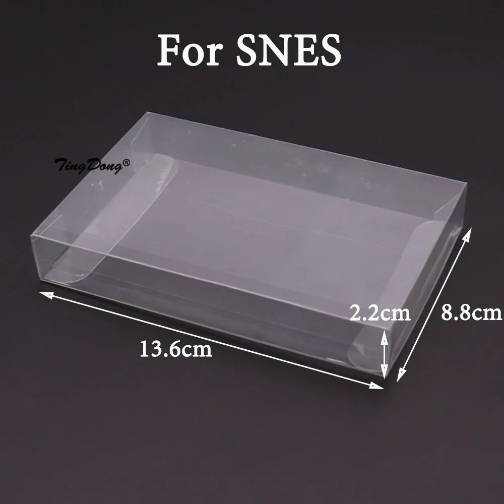 10PCS Clear Game Cartridge Box Protectors for Nintendo - Smarsty