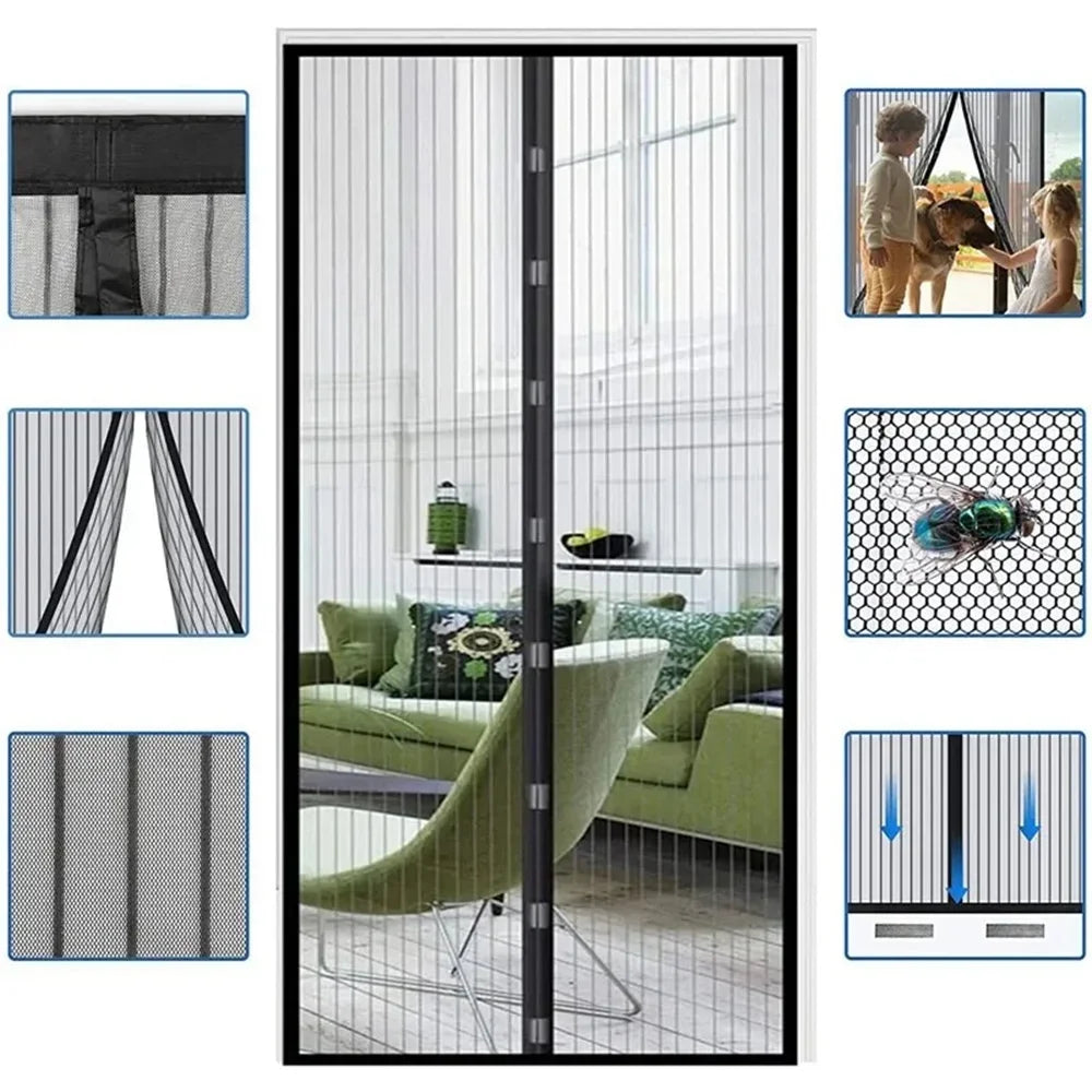 Magnetic Mosquito Net Door Screen for Easy Closure - Smarsty