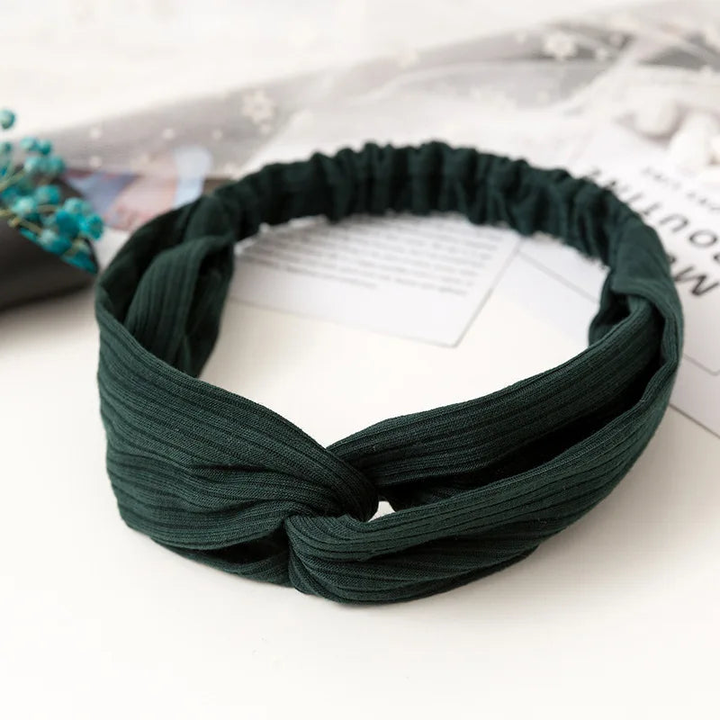 2024 New Design Fashion Women Summer Style Headbands Bohemian Girl Cross Turban Bandage Bandanas Hairbands Hair Accessories - Smarsty