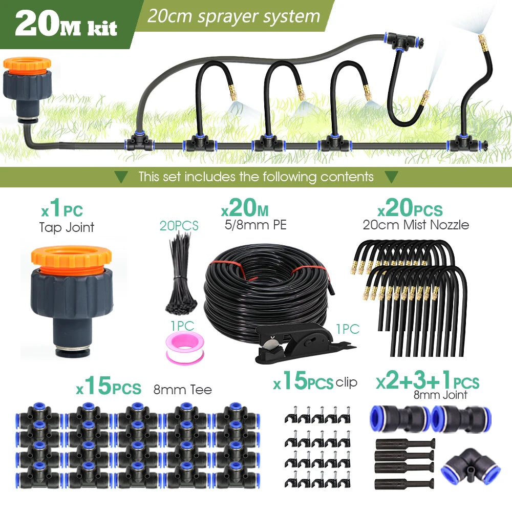 DIY Misting Cooling System for Garden Irrigation - Smarsty
