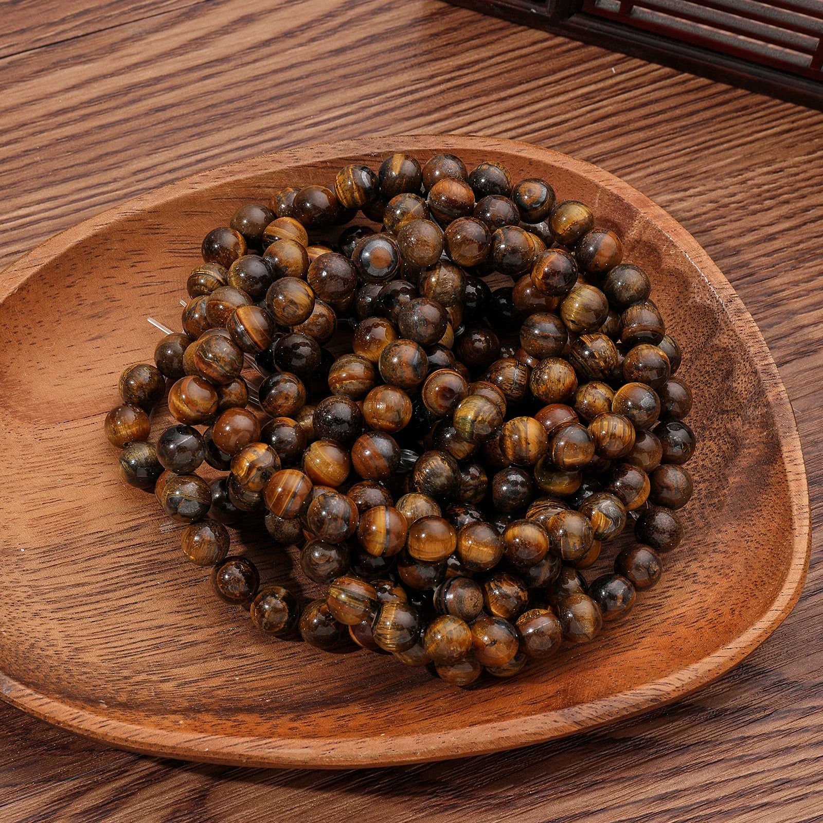 45 Pcs 8mm Natural Stone Beads For DIY Jewelry Bracelet - Smarsty