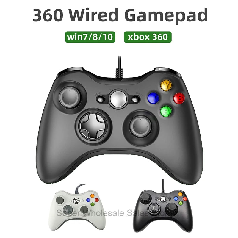 Xbox 360 Wired Game Controller With Dual Vibration Feature - Smarsty