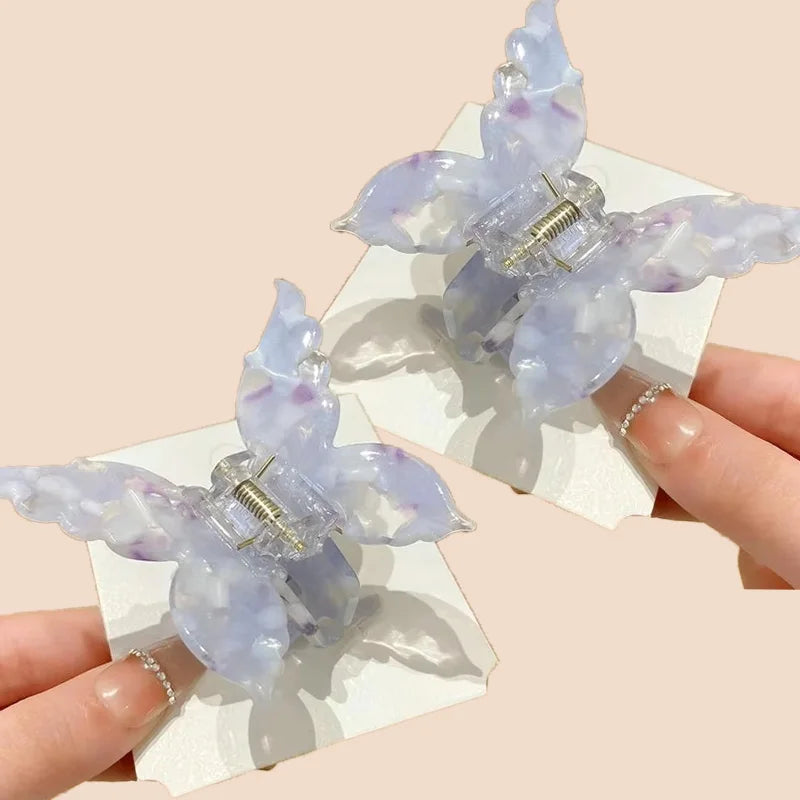 Butterfly Acetate Hair Clip Lightweight Gradient Tie Dye - Smarsty