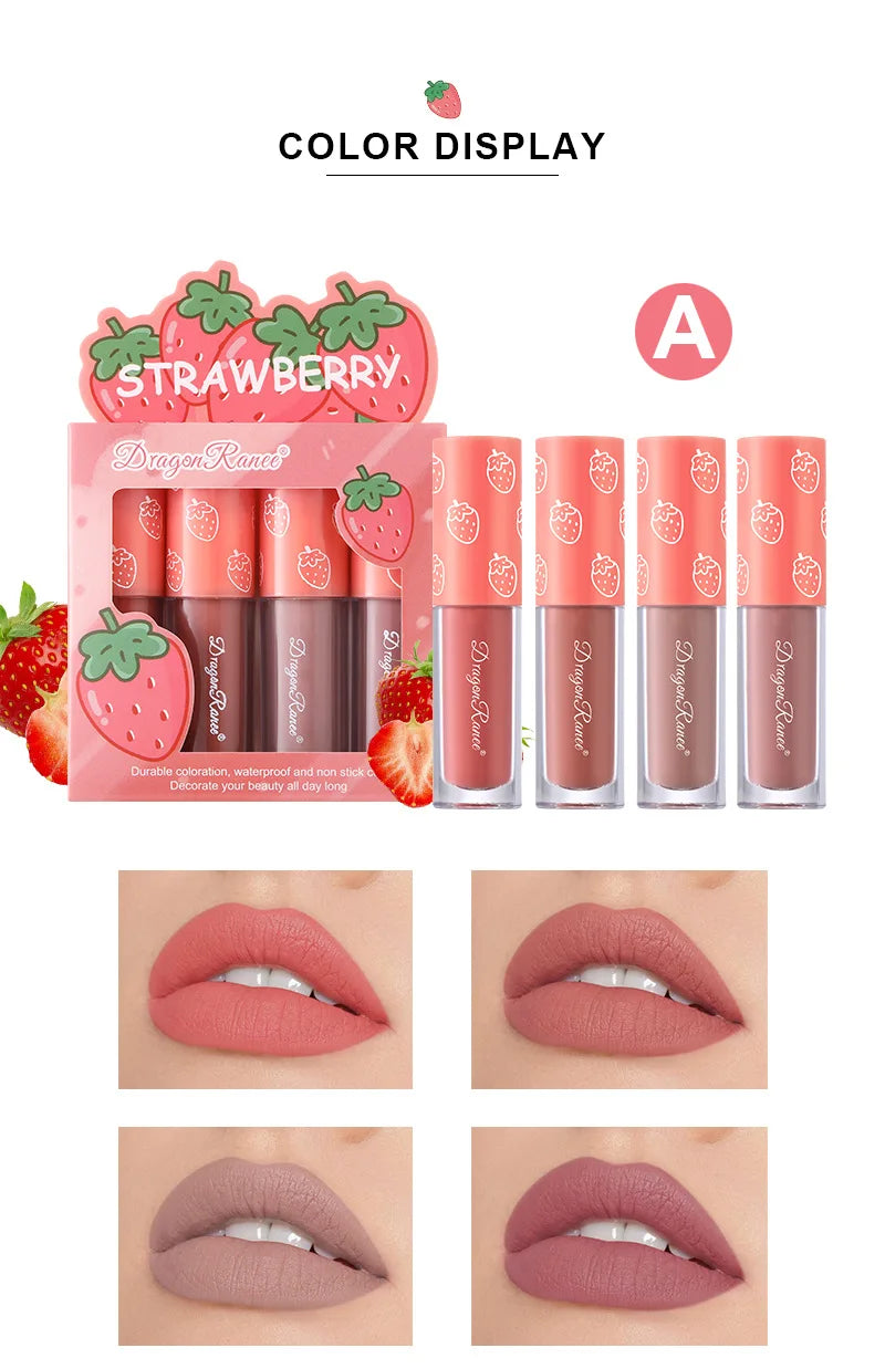 Mini Velvet Matte Lip Gloss Set for Long-Lasting Hydration - Smarsty