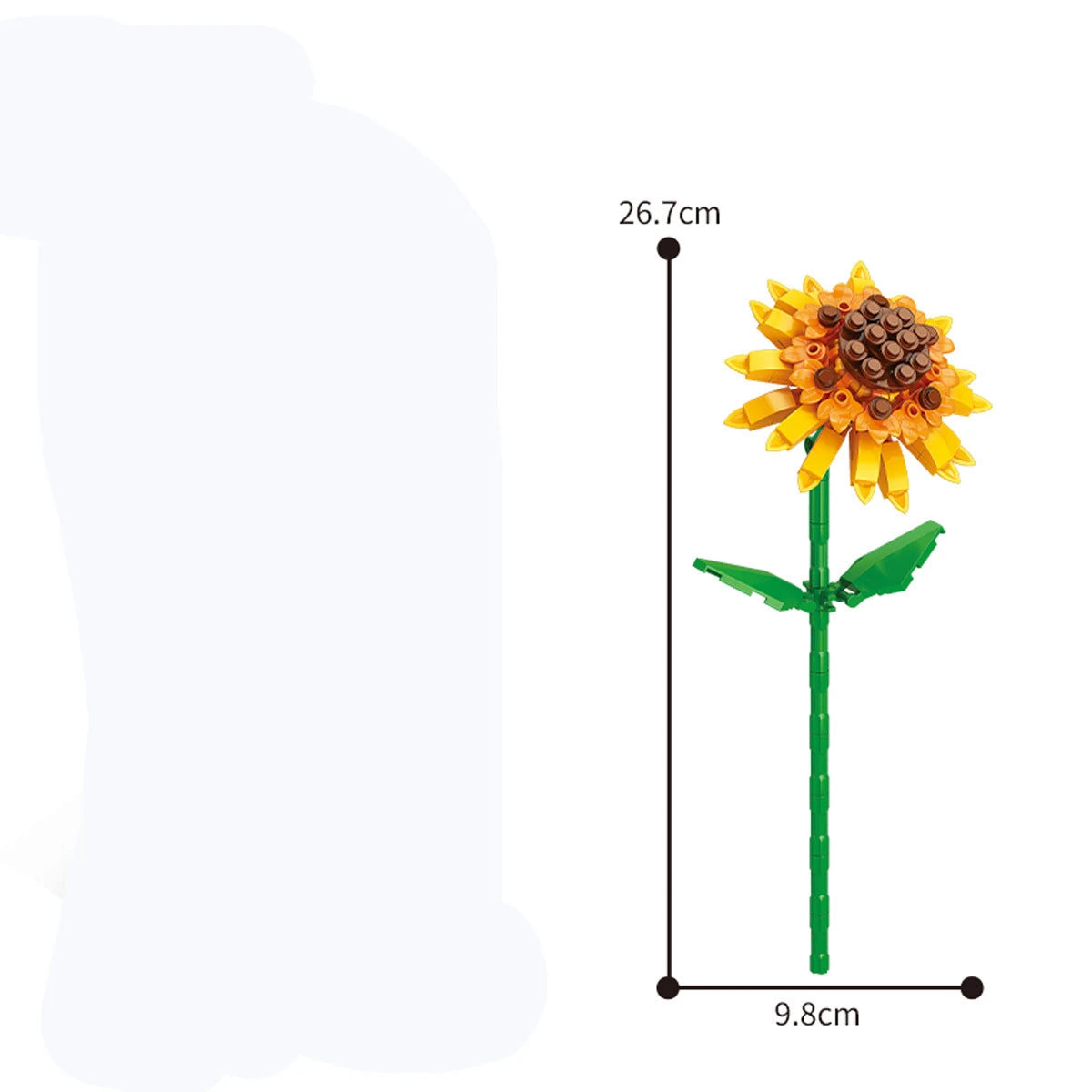 13 Styles Pretty Flower Building Blocks Rose Valentine's Lavender Peach Lily Of The Valley Tulip Bricks DIY Home Ornaments by Smarsty