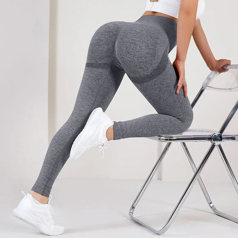 Women Yoga Leggings High Waist Exercise Sports Trousers Running Fitness Gym Leggings Quick Dry Hip Lifting Femme Slim Pants - Smarsty