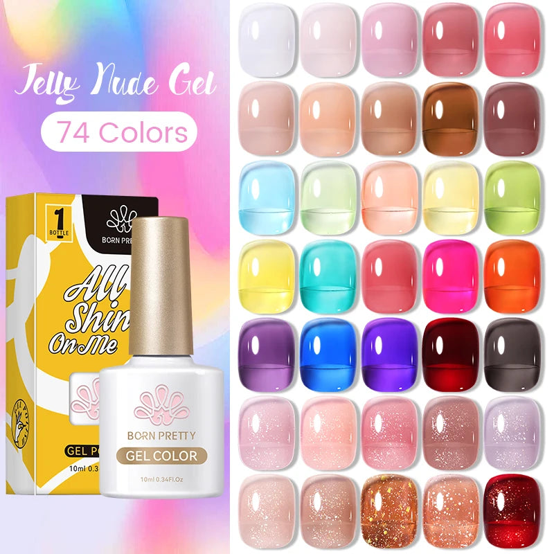 Born Pretty 10ml Translucent Jelly Gel Polish - Smarsty