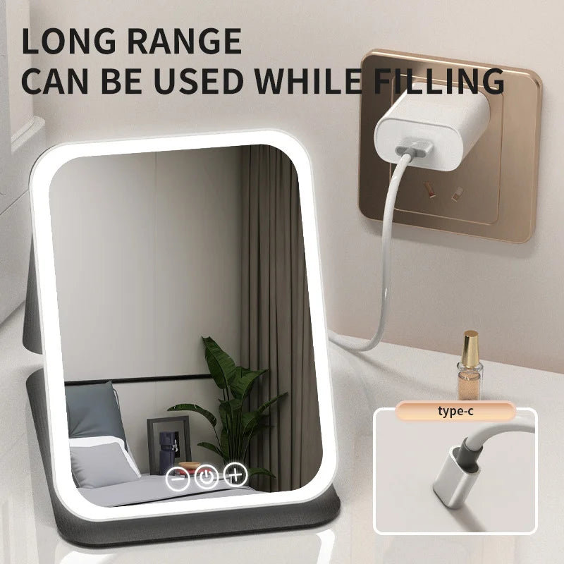 LED Dimmable Makeup Mirror with Adjustable Brightness - Smarsty
