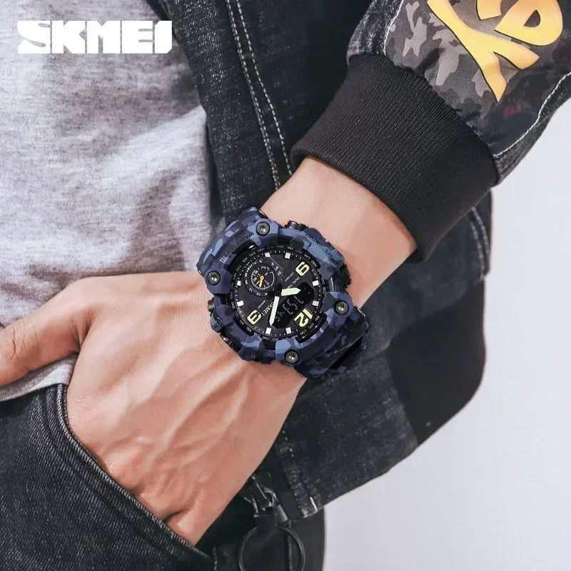 Skmei 1637 Waterproof Sport Wristwatch with Dual Movement - Smarsty
