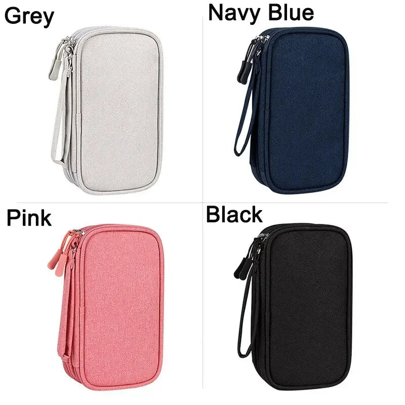 Portable Travel Cable Organizer Bag With Multi Layer - Smarsty