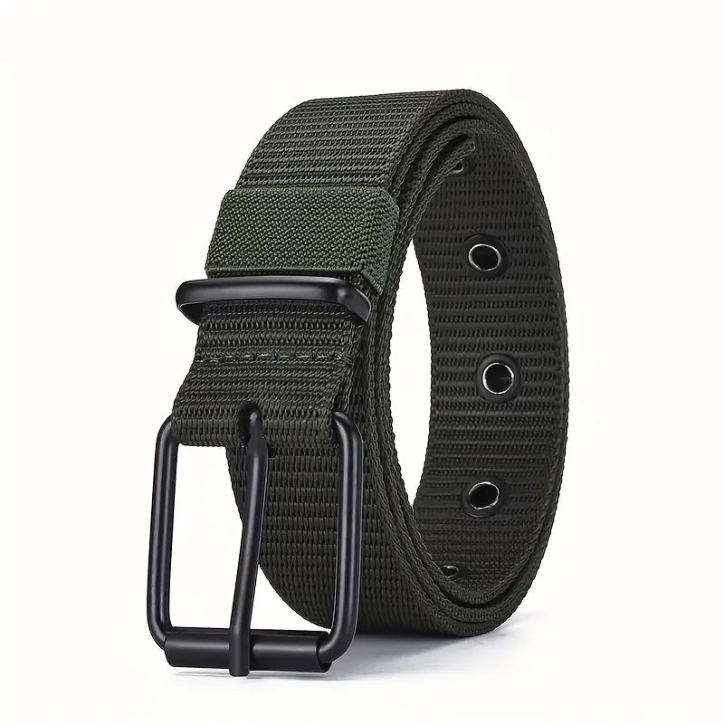 Mens Durable Nylon Canvas Belt Heavy Duty Tactical Workbelt - Smarsty
