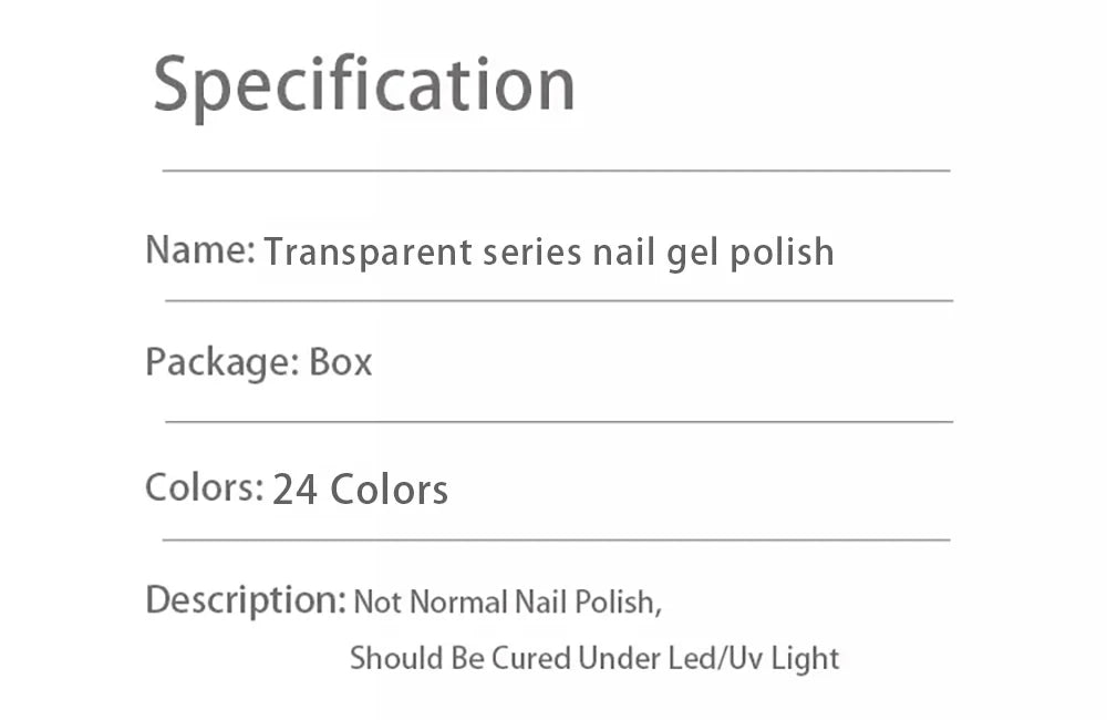 Vendeeni 24 Colors Jelly Gel Nail Polish Set - Smarsty