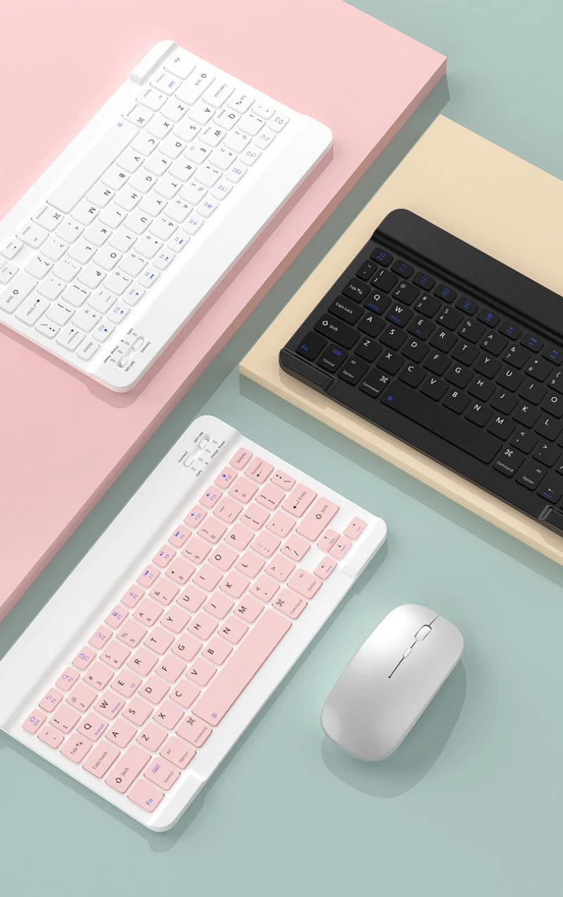 Magnetic Tablet Keyboard for Tablets Bluetooth Rechargeable