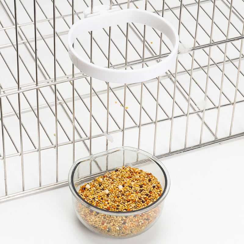 Detachable Plastic Bird Feeding Bowl with Convenient Hanging Design - Smarsty