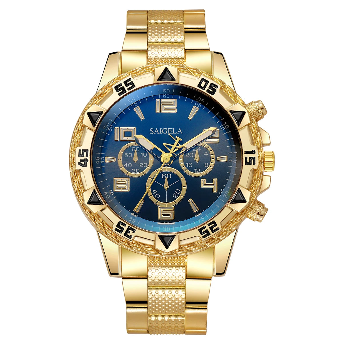 Men's Quartz Watch with Stainless Steel Band - Smarsty