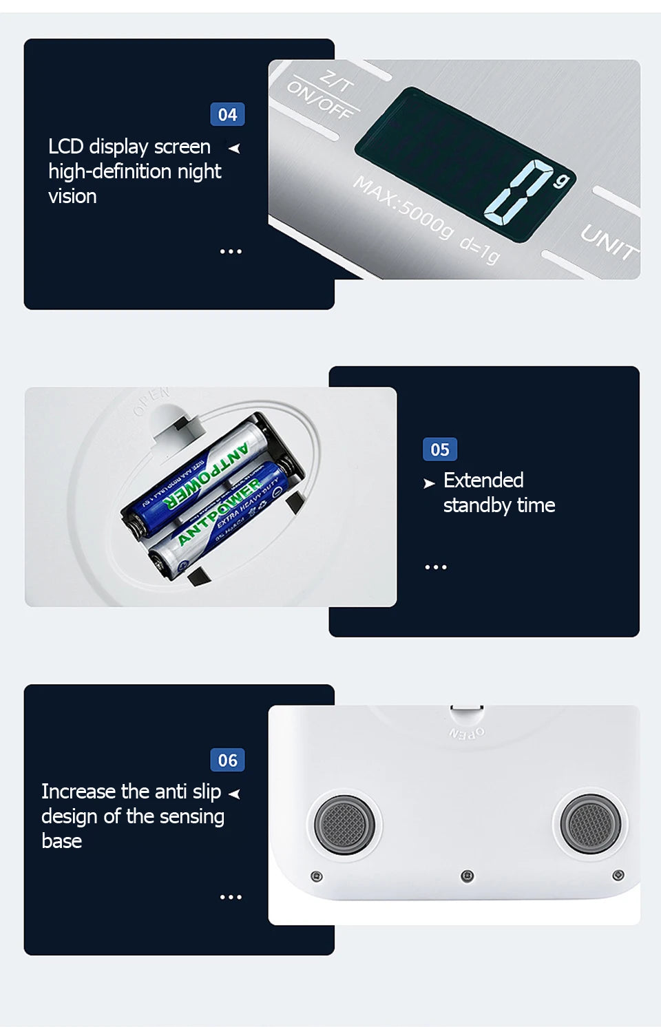 Digital Kitchen Scale with LCD Display for Accurate Weighing - Smarsty