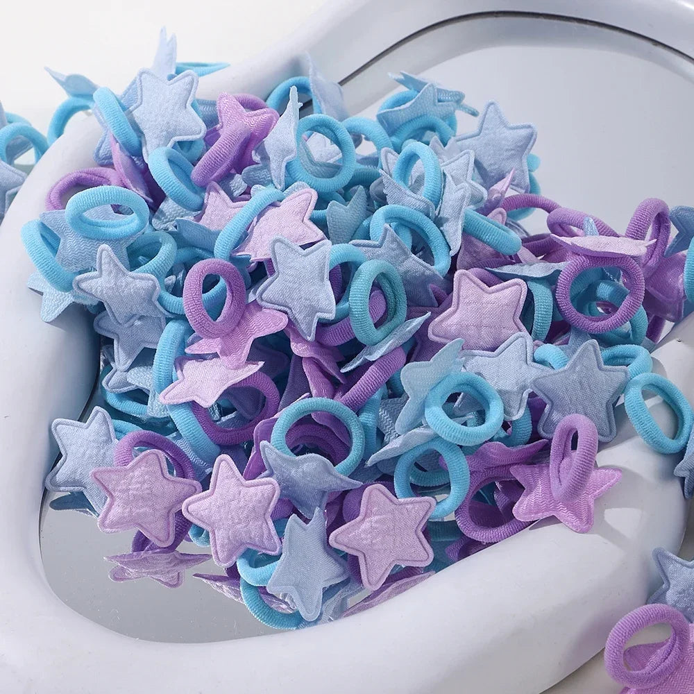 Cute Girls Hair Ties Soft No Harm Ponytail Holders 10Pack - Smarsty