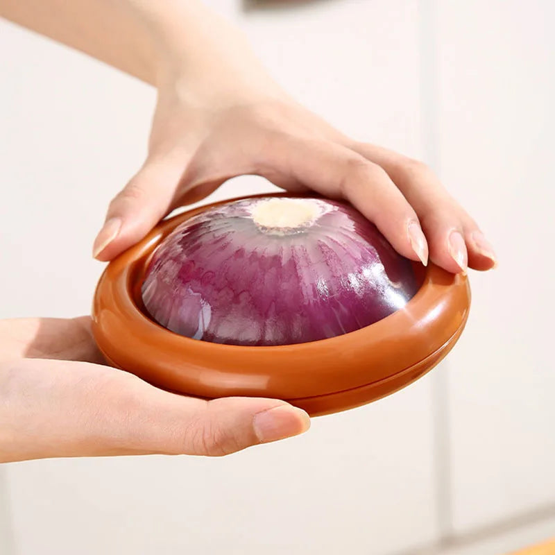 1/4Pcs Silicone Lid Vegetable Crisper Food Storage Box for Scallion Fruits Kitchen Storage Organization Reusable Accessories by Smarsty