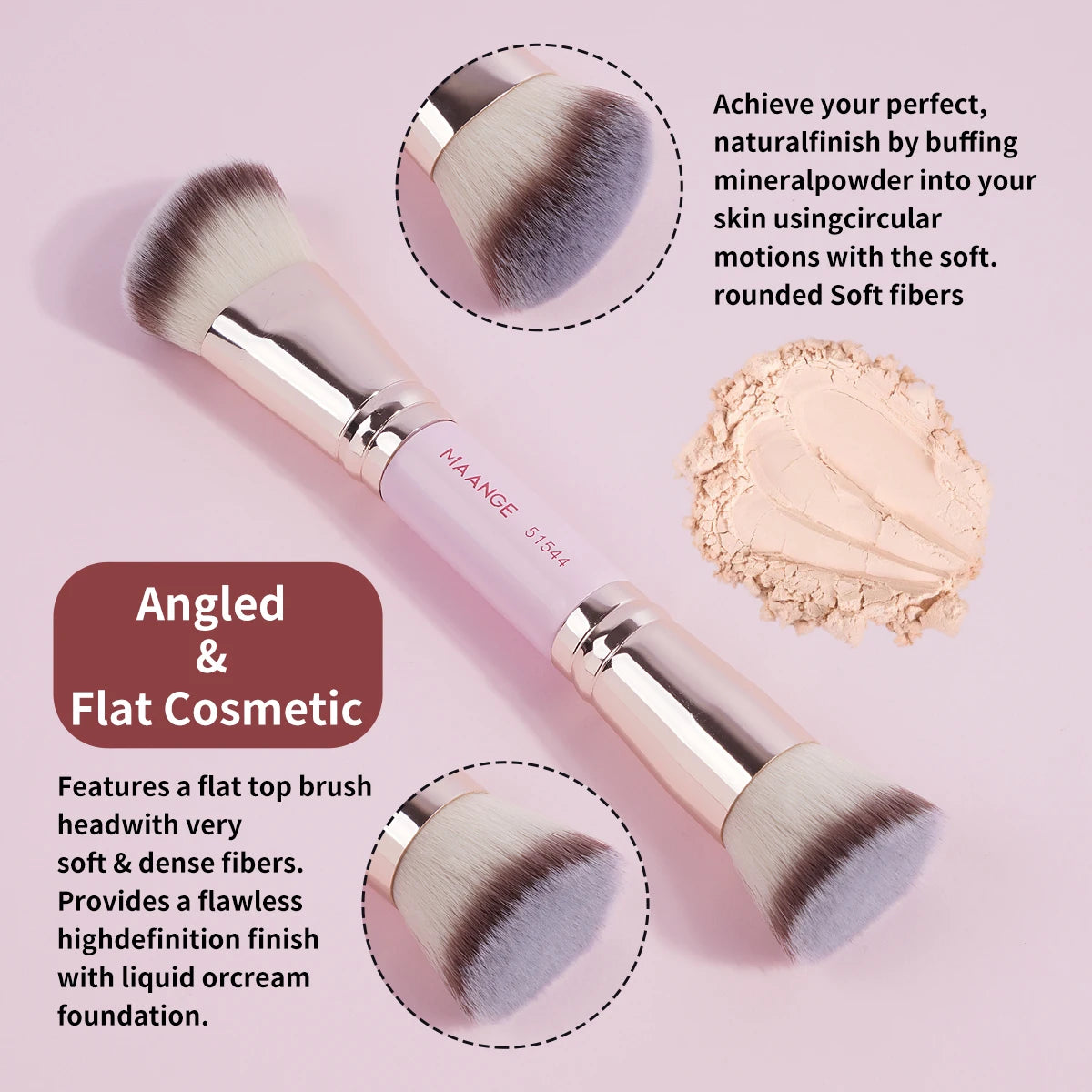 MAANGE 4 Piece Makeup Brush Set for Beginners - Smarsty