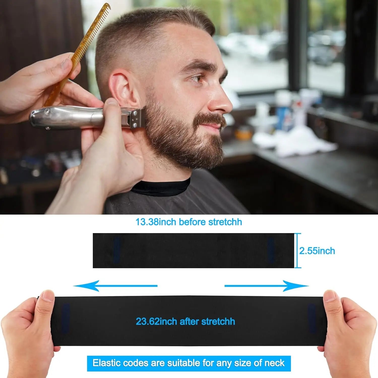 Professional Barber Tools Hair Cutting Set with Cape and Brush - Smarsty