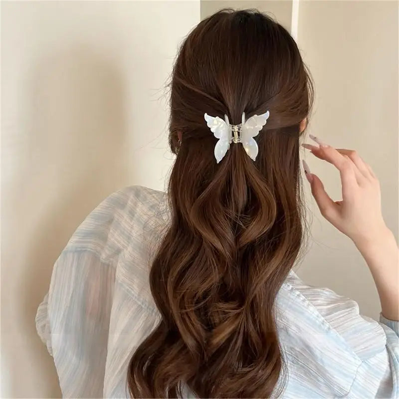 Three Dimensional Butterfly Acetate Hair Clip Lightweight - Smarsty