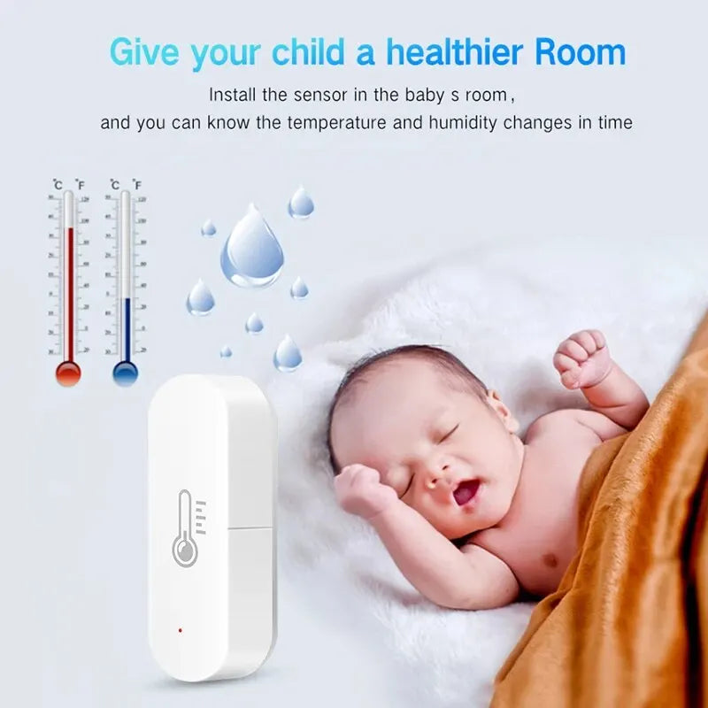ZigBee Smart Temperature Humidity Sensor with App Control - Smarsty