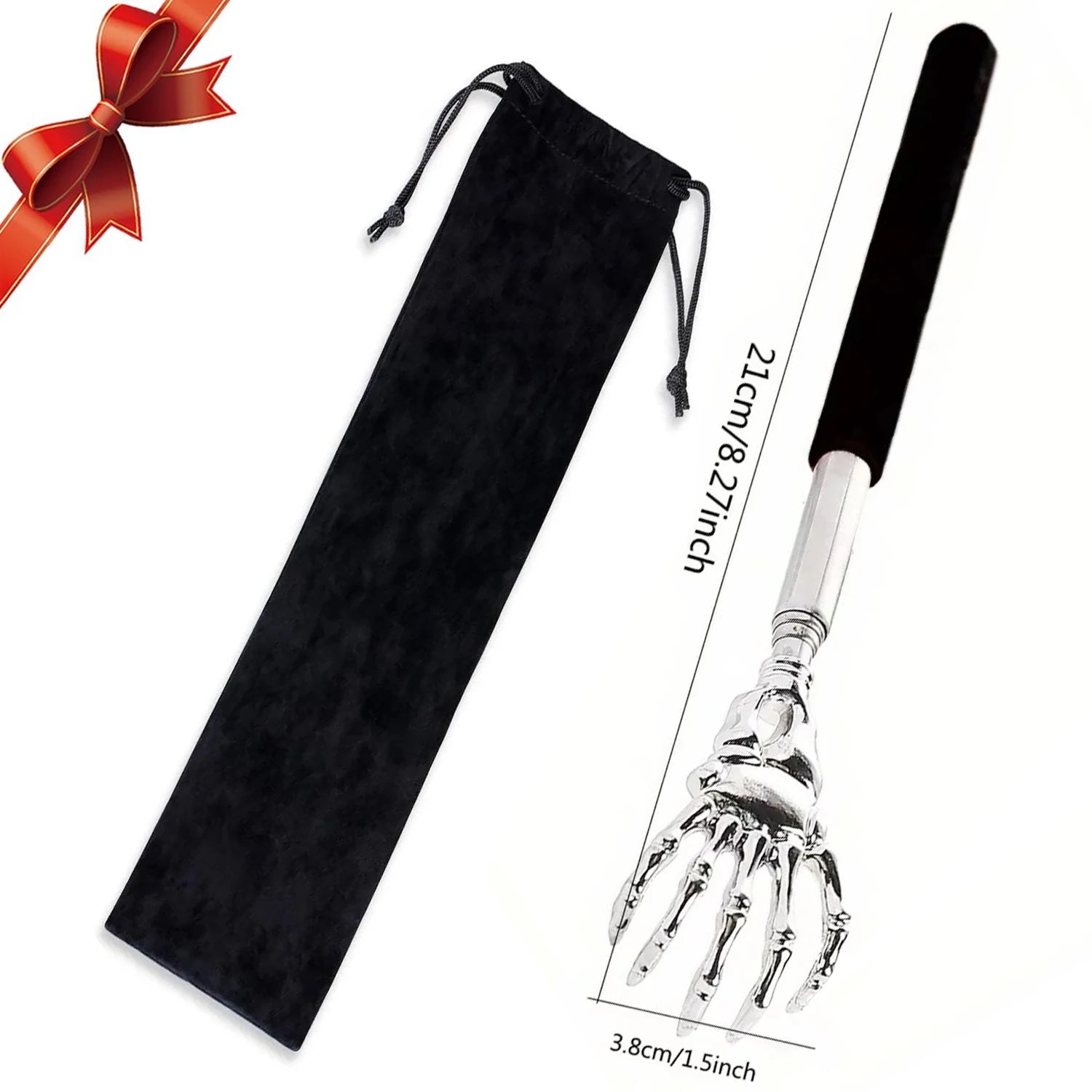 Portable Extendable Back Scratcher Stainless Steel Telescoping Back Scratcher for Both Human and Pets Extendable Back Massager - Smarsty