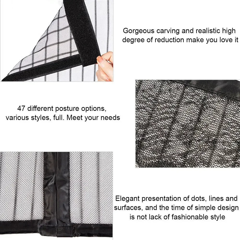 Heavy Duty Magnetic Screen Door Mesh Curtain for Bug Protection - Smarsty