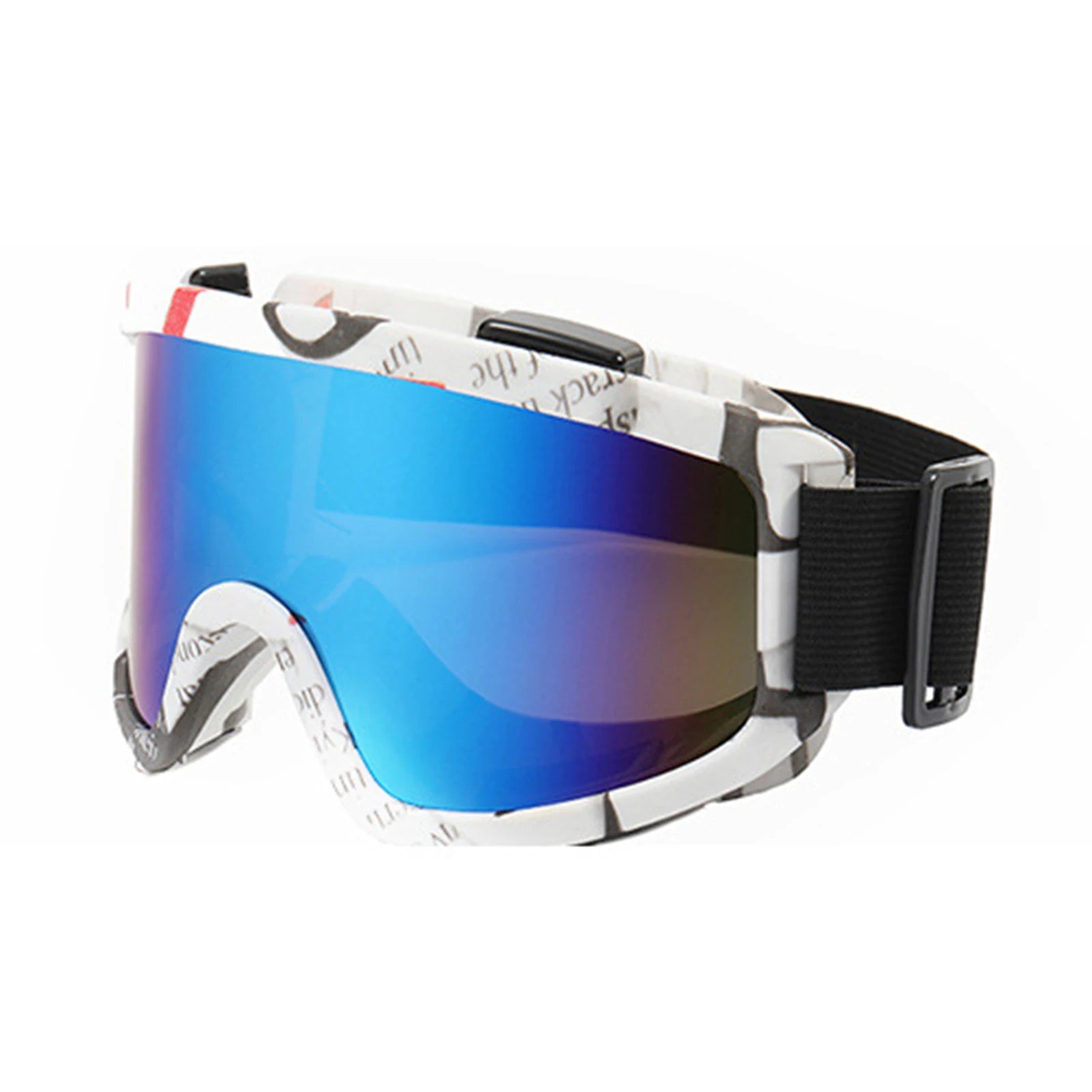 Large Frame Ski Goggles with Colorful Lens Anti-Collision Anti-Glare Lens Outdoor Sport Snow Snowboard for Snowboarding Skiing - Smarsty