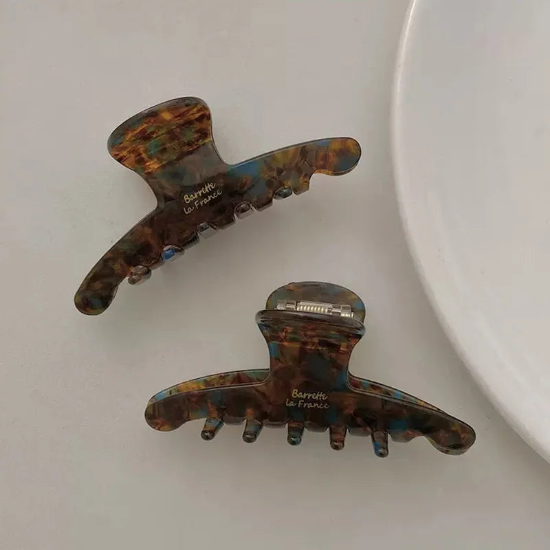 Acetate Hair Claw Clip For Women Vintage Secure Hold - Smarsty